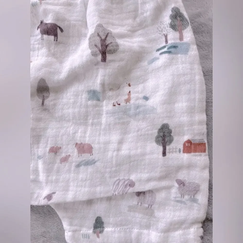 Elegant Baby Organics ON THE FARM ORGANIC MUSLIN SHORT 9-12 M